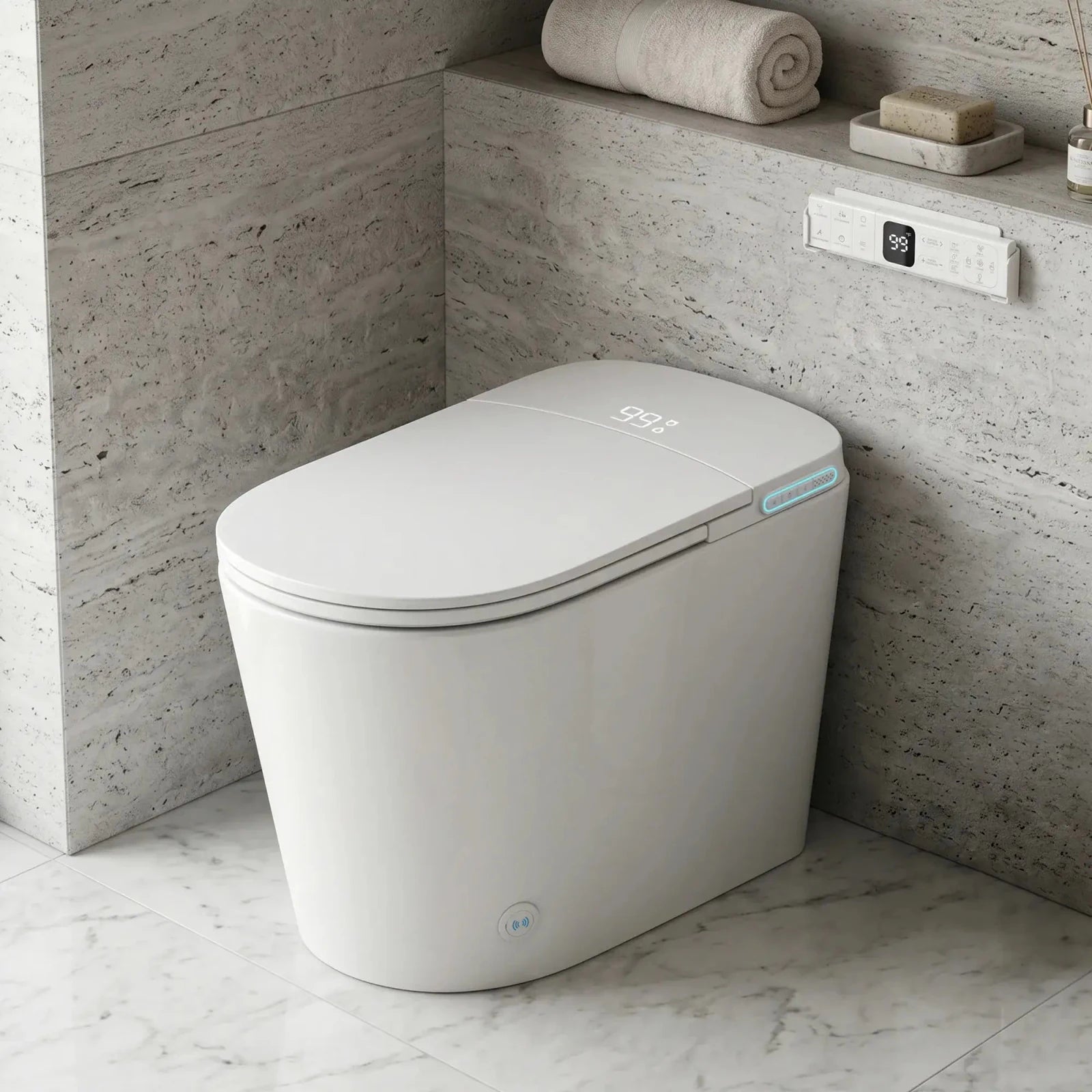 Lefton Smart Toilet with Bidet & Auto Flush Heated Seat and Warm Air Dryer-ST01 -Smart Toilet- Lefton Home