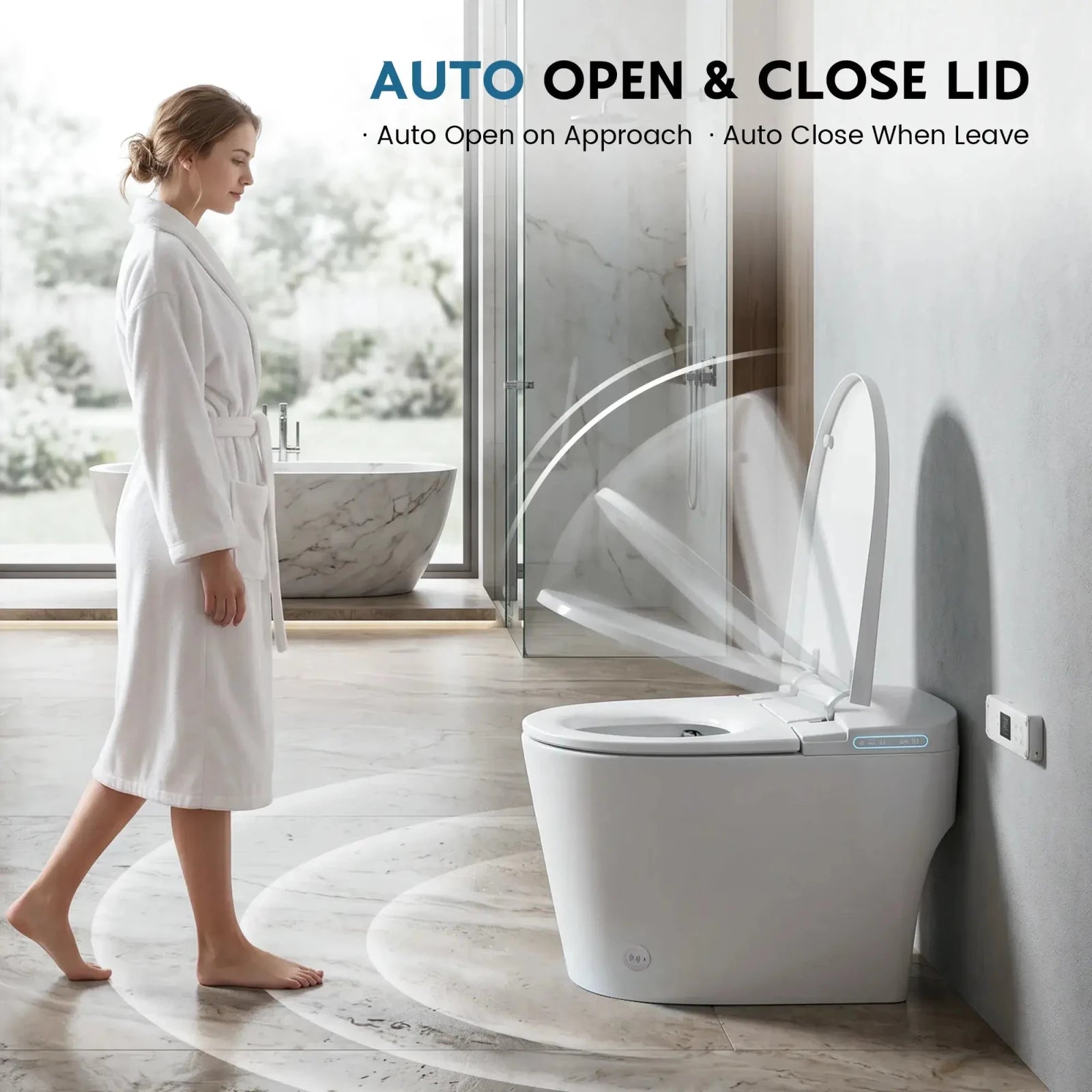 Lefton Smart Toilet with Bidet & Auto Flush Heated Seat and Warm Air Dryer-ST01 -Smart Toilet- Lefton Home