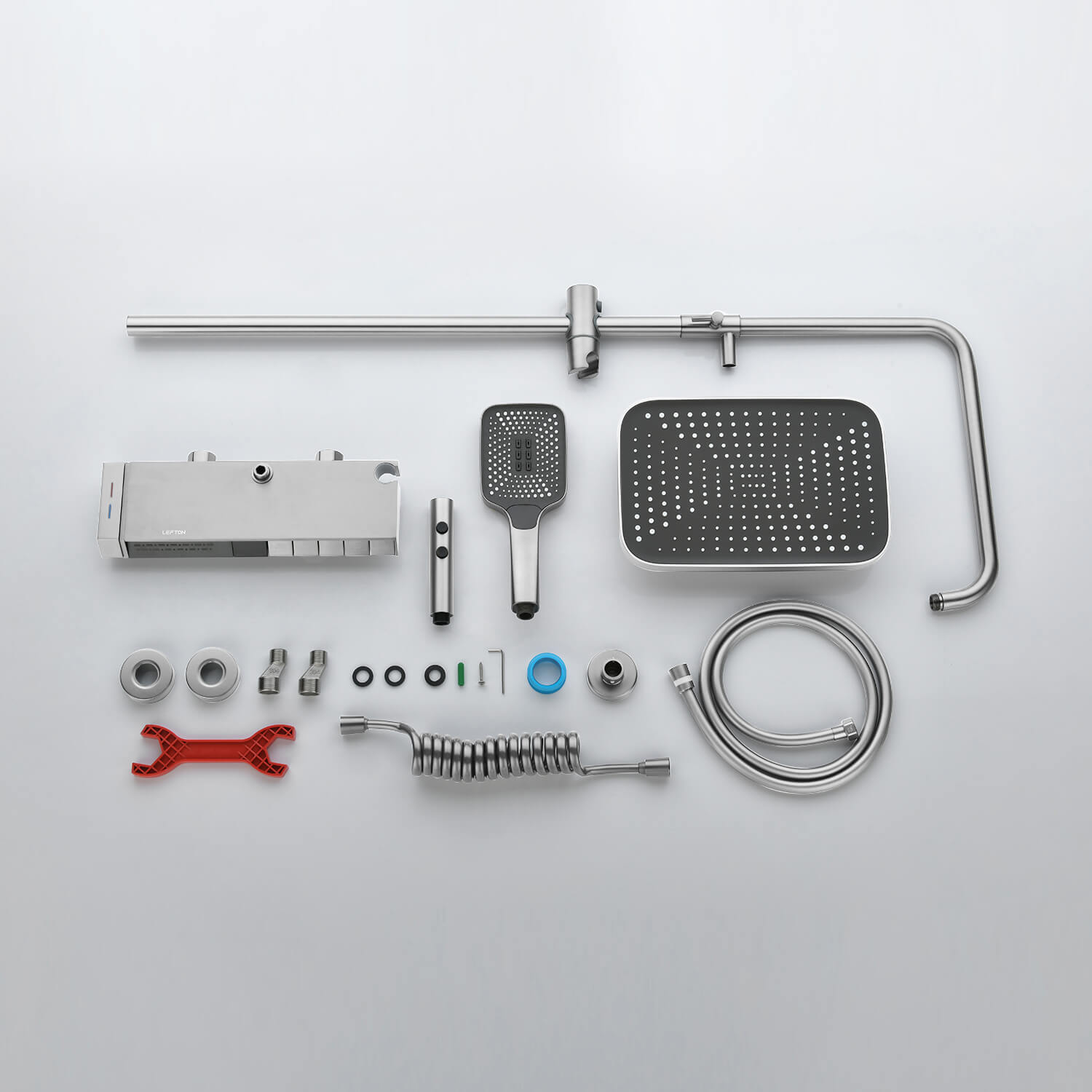 Lefton Thermostatic Shower System with 5 Water Modes and Temperature Display Screen - SST2206 - Shower Systems - Lefton Home