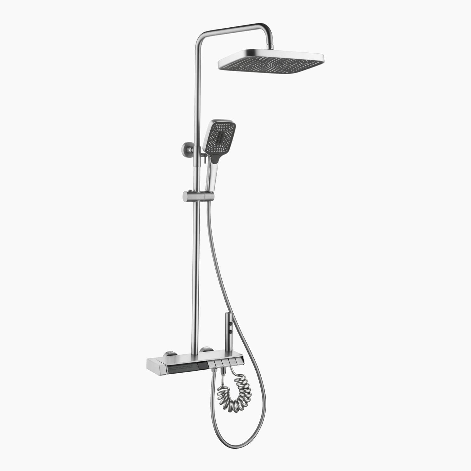 Lefton Thermostatic Shower System with 5 Water Modes and Temperature Display Screen - SST2206 - Shower Systems - Lefton Home