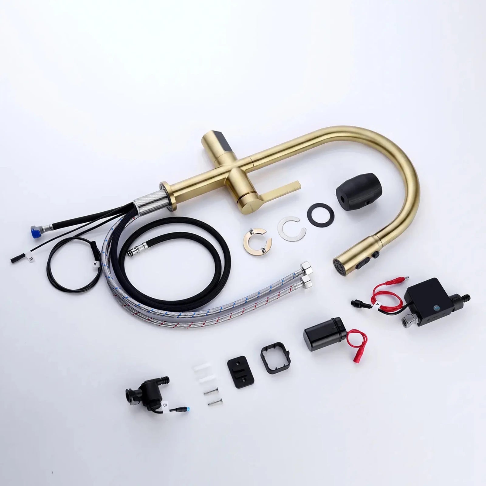 Lefton Touchless Sensor Kitchen Faucet with Temperature Display-KF2206 -Kitchen Faucets- Lefton Home