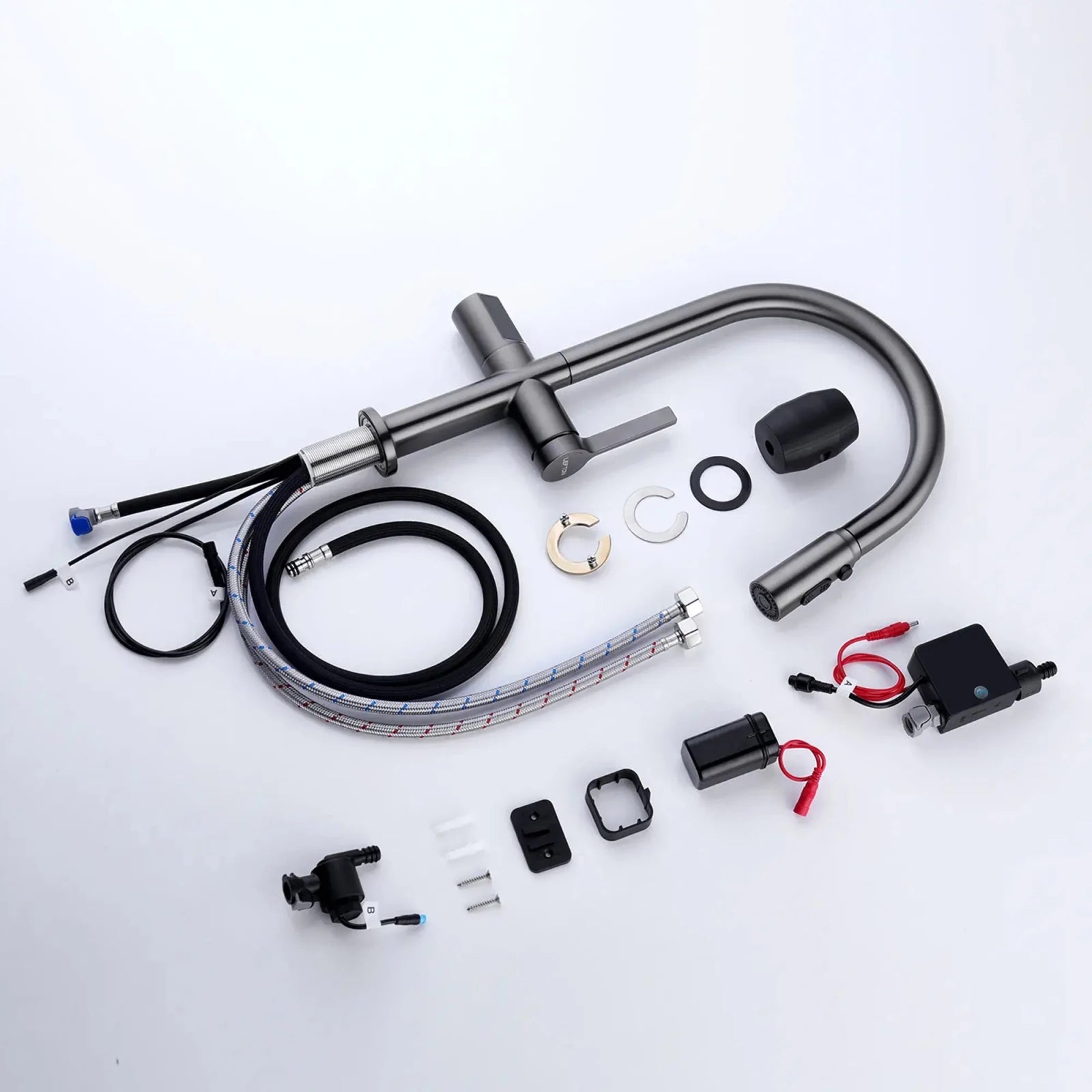 Lefton Touchless Sensor Kitchen Faucet with Temperature Display-KF2206 -Kitchen Faucets- Lefton Home