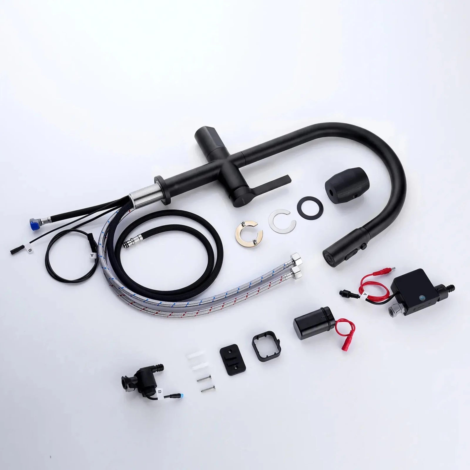 Lefton Touchless Sensor Kitchen Faucet with Temperature Display-KF2206 -Kitchen Faucets- Lefton Home