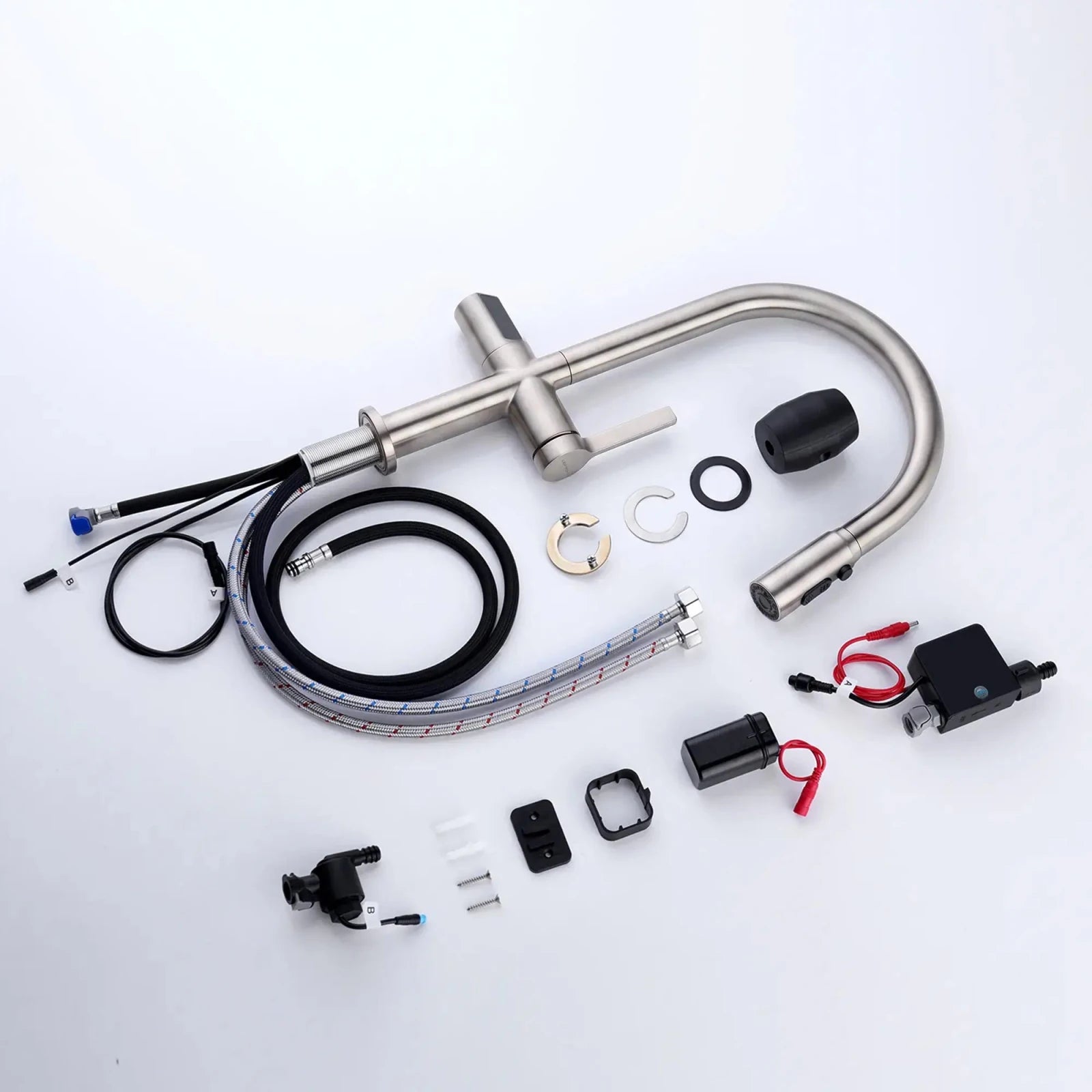 Lefton Touchless Sensor Kitchen Faucet with Temperature Display-KF2206 -Kitchen Faucets- Lefton Home