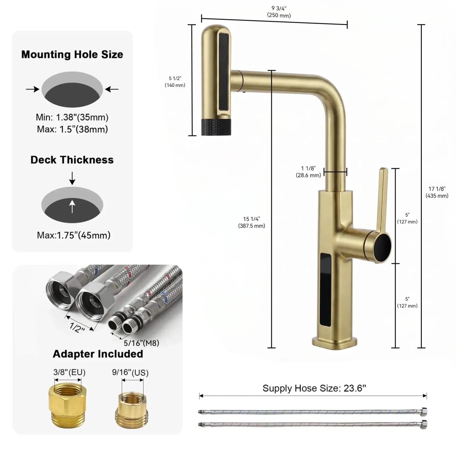 Lefton Touchless Waterfall Kitchen Faucet-KF2209-PRO with Countertop Glass Rinser-KFR2202 -Kitchen Faucets- Lefton Home