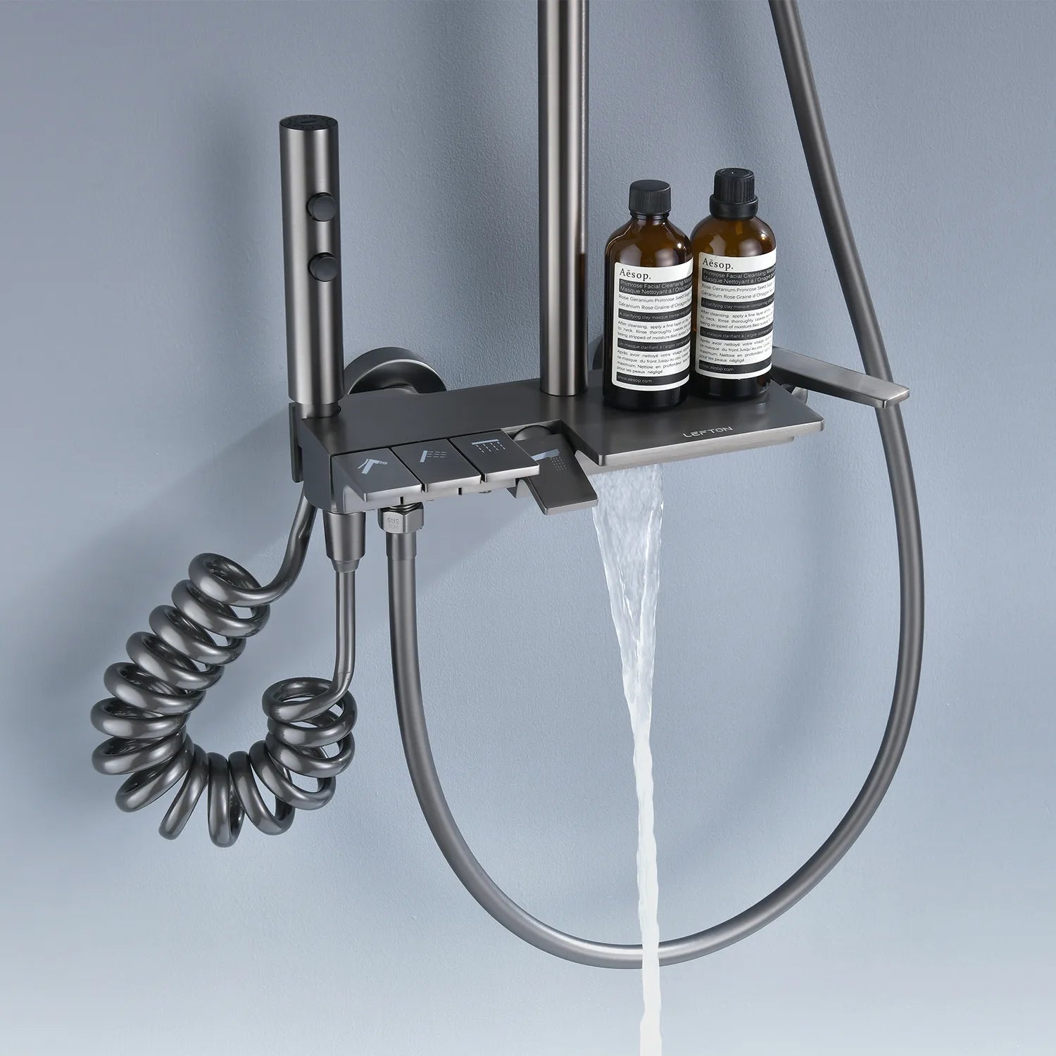 Recertified-Lefton Shower System with 4 Water Outlet Modes-SS2202-EU -Shower Systems- Lefton Home