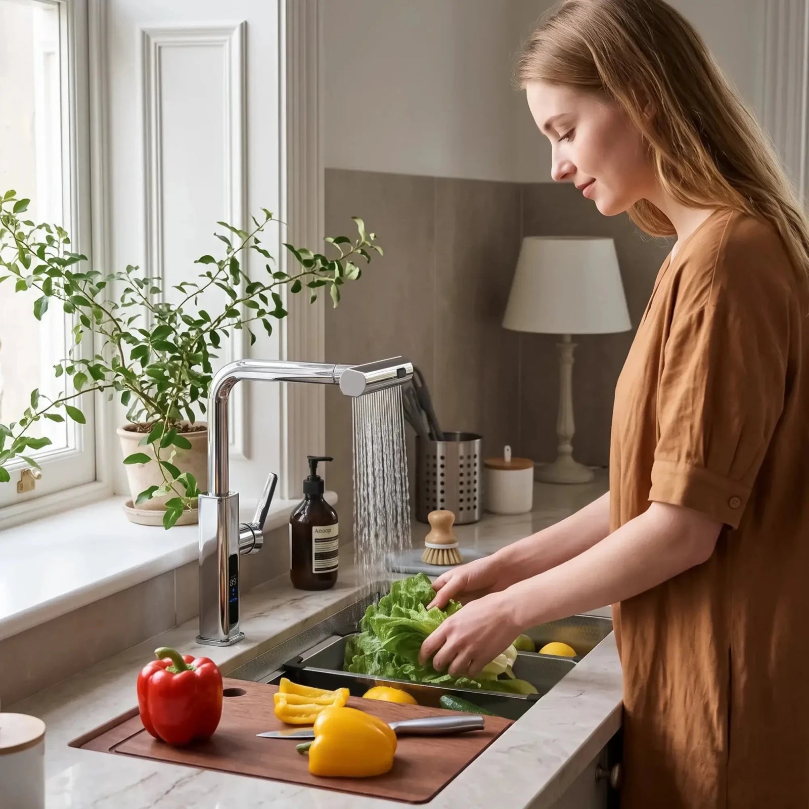 Recertified-Lefton Single Bowl Kitchen Sink-KS2201-AU/EU -Kitchen Sinks- Lefton Home