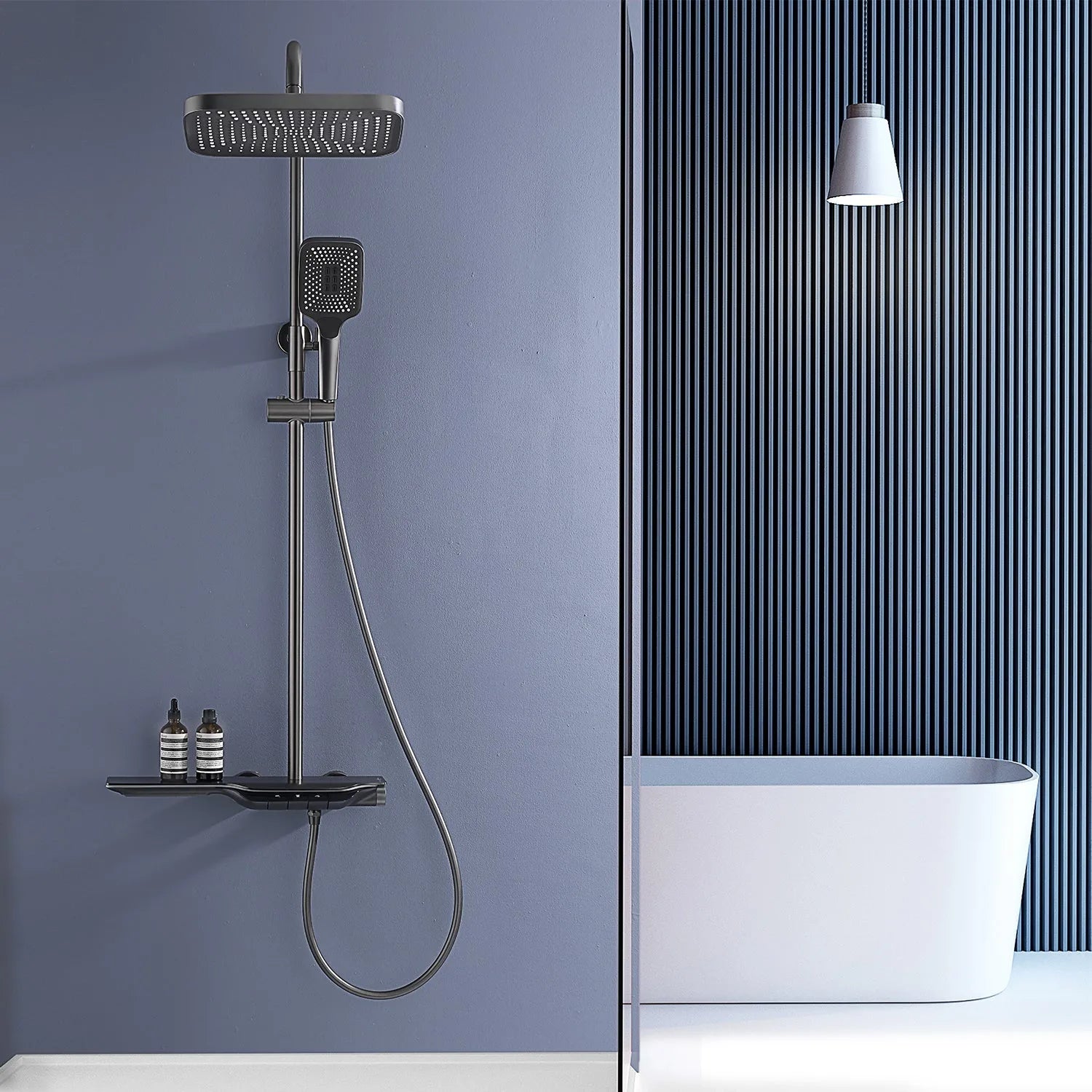Recertified-Lefton Thermostatic Shower System with Temperature Display (Celsius Only)-SST2207-EU -Shower Systems- Lefton Home