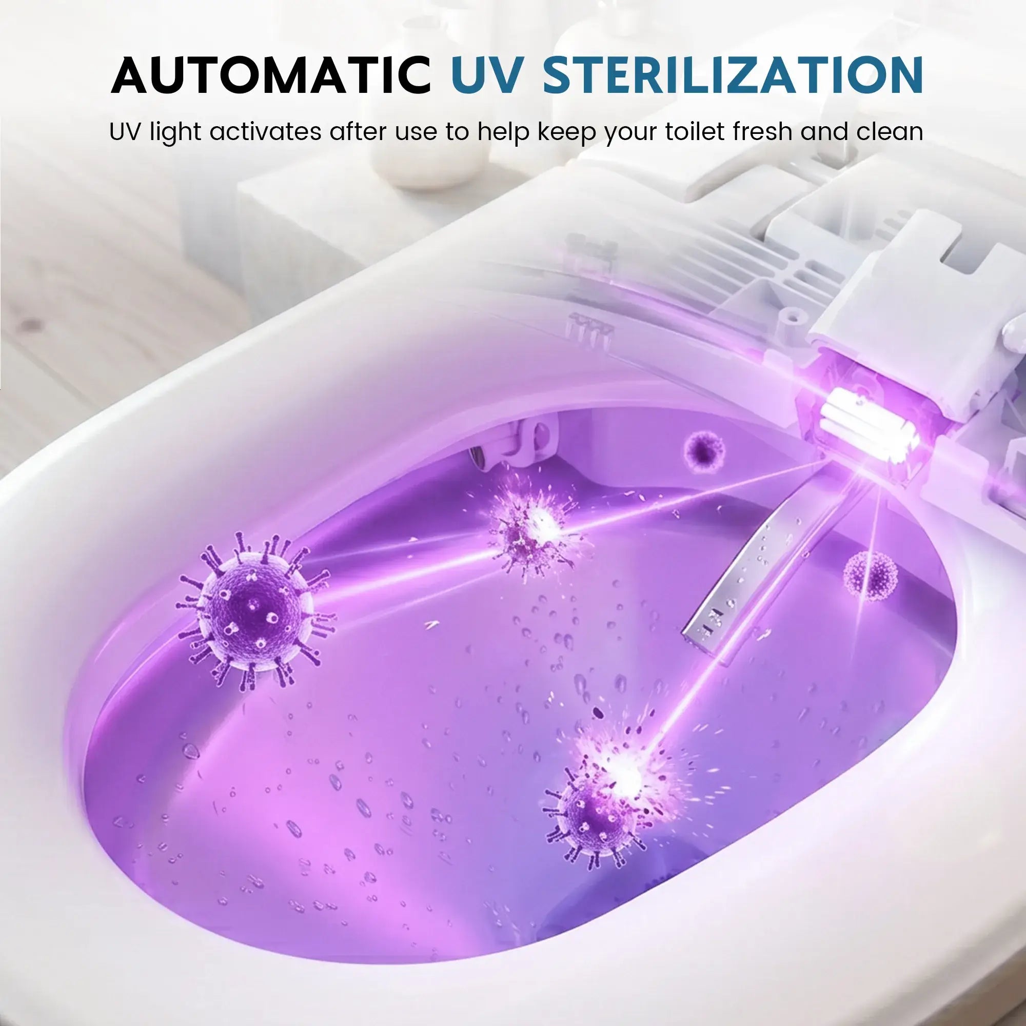 Lefton Smart Bidet Toilet with Auto Flush Heated Seat and Warm Air Dryer-ST01-Smart Toilet-Lefton Home