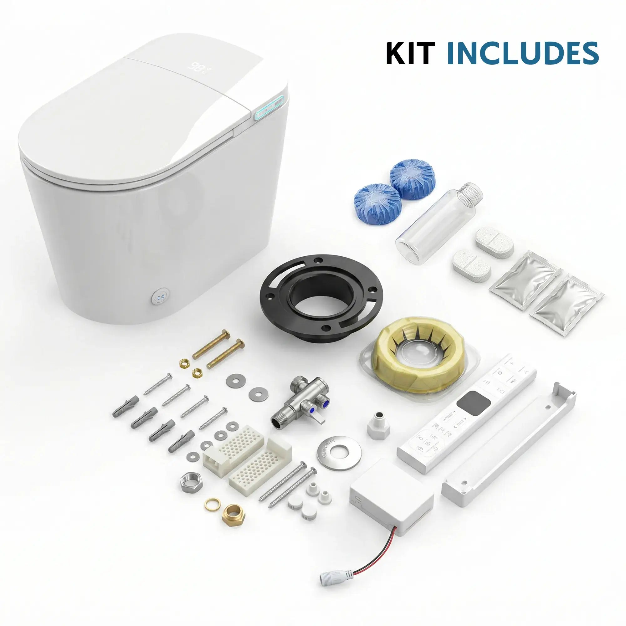 Lefton Smart Bidet Toilet with Auto Flush Heated Seat and Warm Air Dryer-ST01-Smart Toilet-Lefton Home