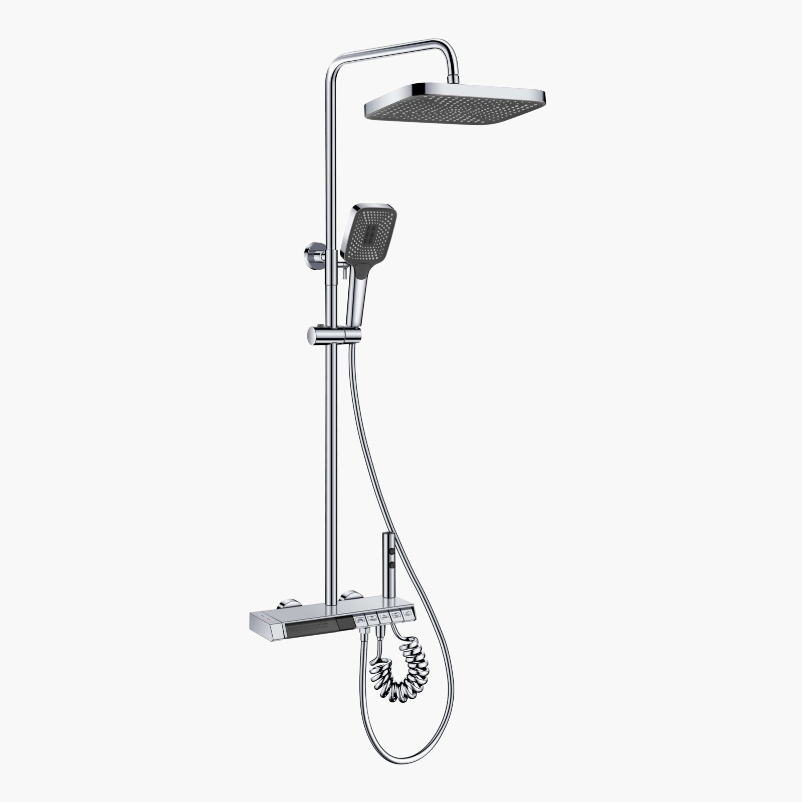 Lefton Thermostatic Shower System with 5 Water Modes and Temperature Display Screen - SST2206 - Shower Systems - Lefton Home