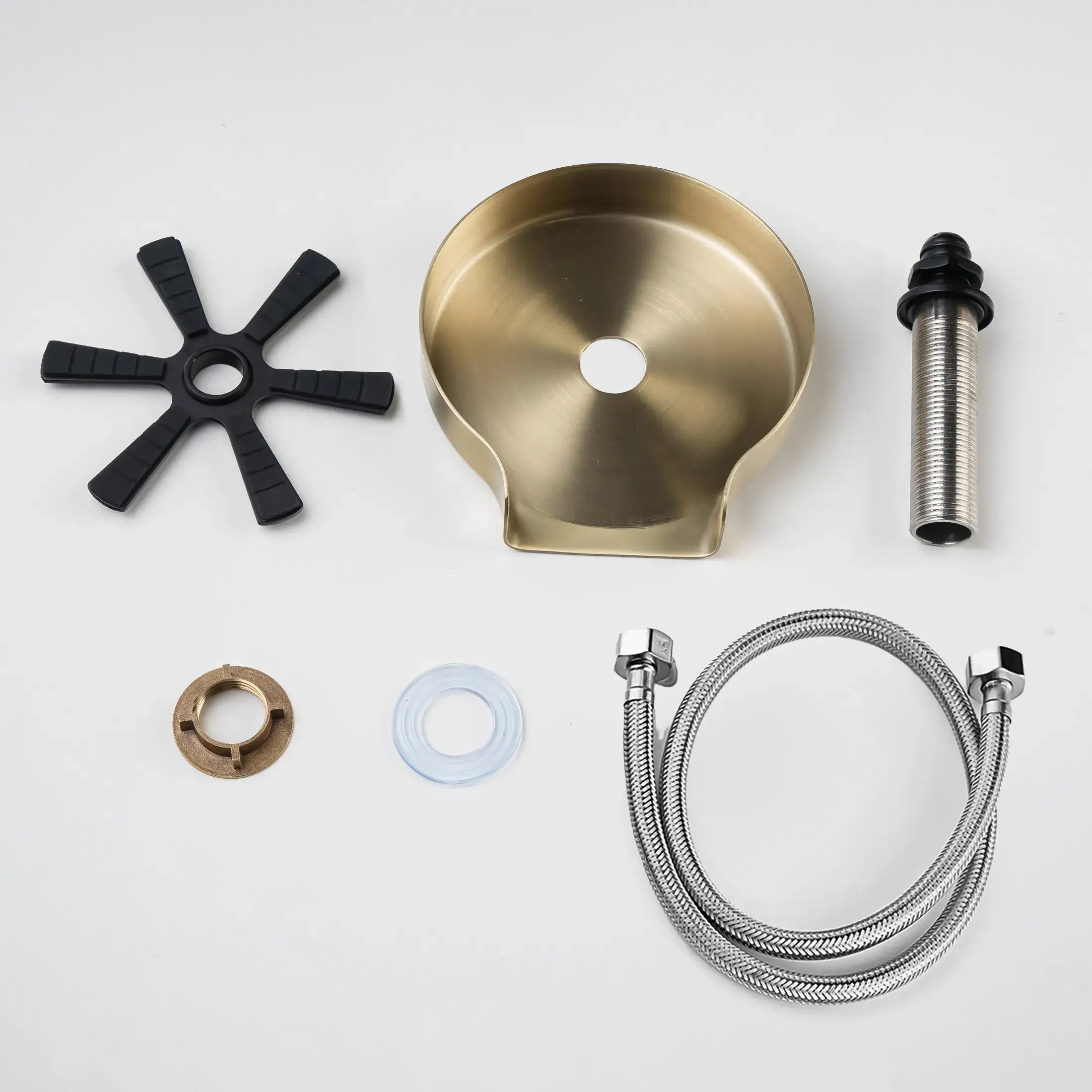 Lefton Touchless Waterfall Kitchen Faucet-KF2209-PRO with Countertop Glass Rinser-KFR2202-Lefton Home