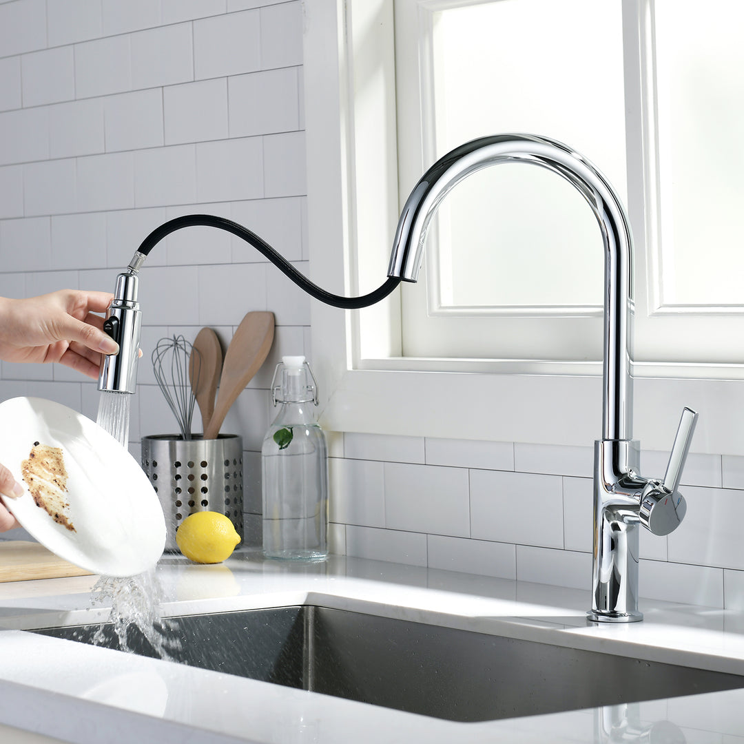 Lefton Kitchen Pull-Down Faucet with 3 Water Outlet Modes – Lefton Home
