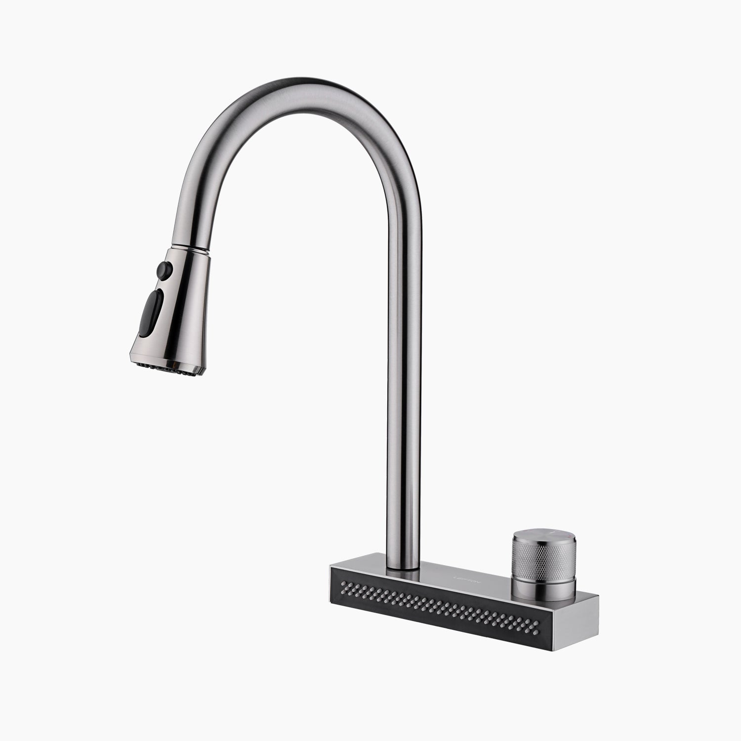 KF2207-1, Lefton Waterfall & Pull-Down Bifunctional Kitchen Faucet