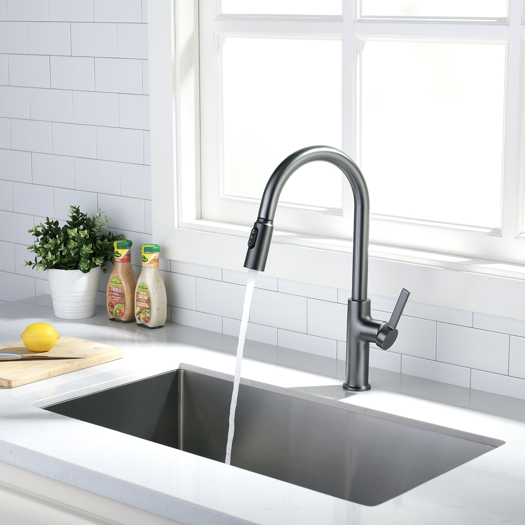 Lefton Kitchen Pull-Down Faucet with 3 Water Outlet Modes – Lefton Home