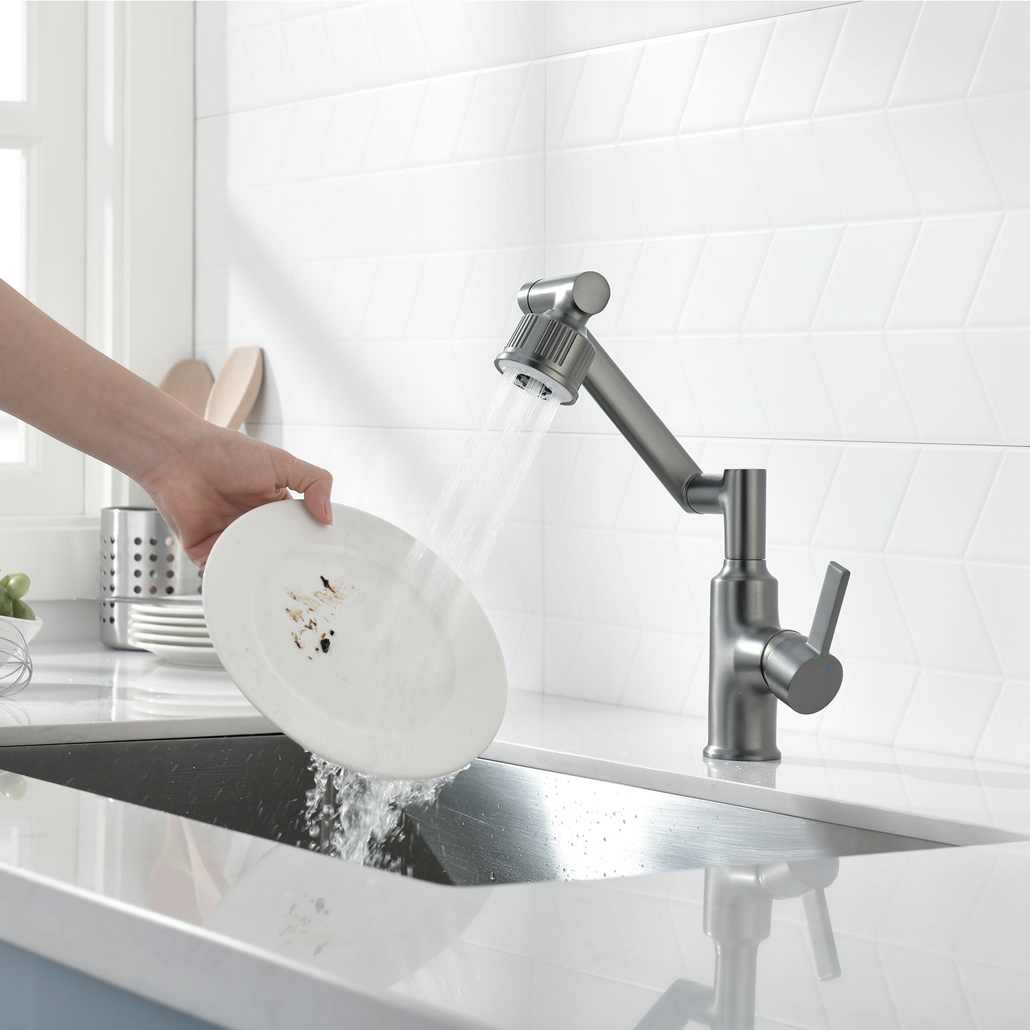 Lefton Smart Rotatable Faucet with 5 Water Outlet Modes-KF2205