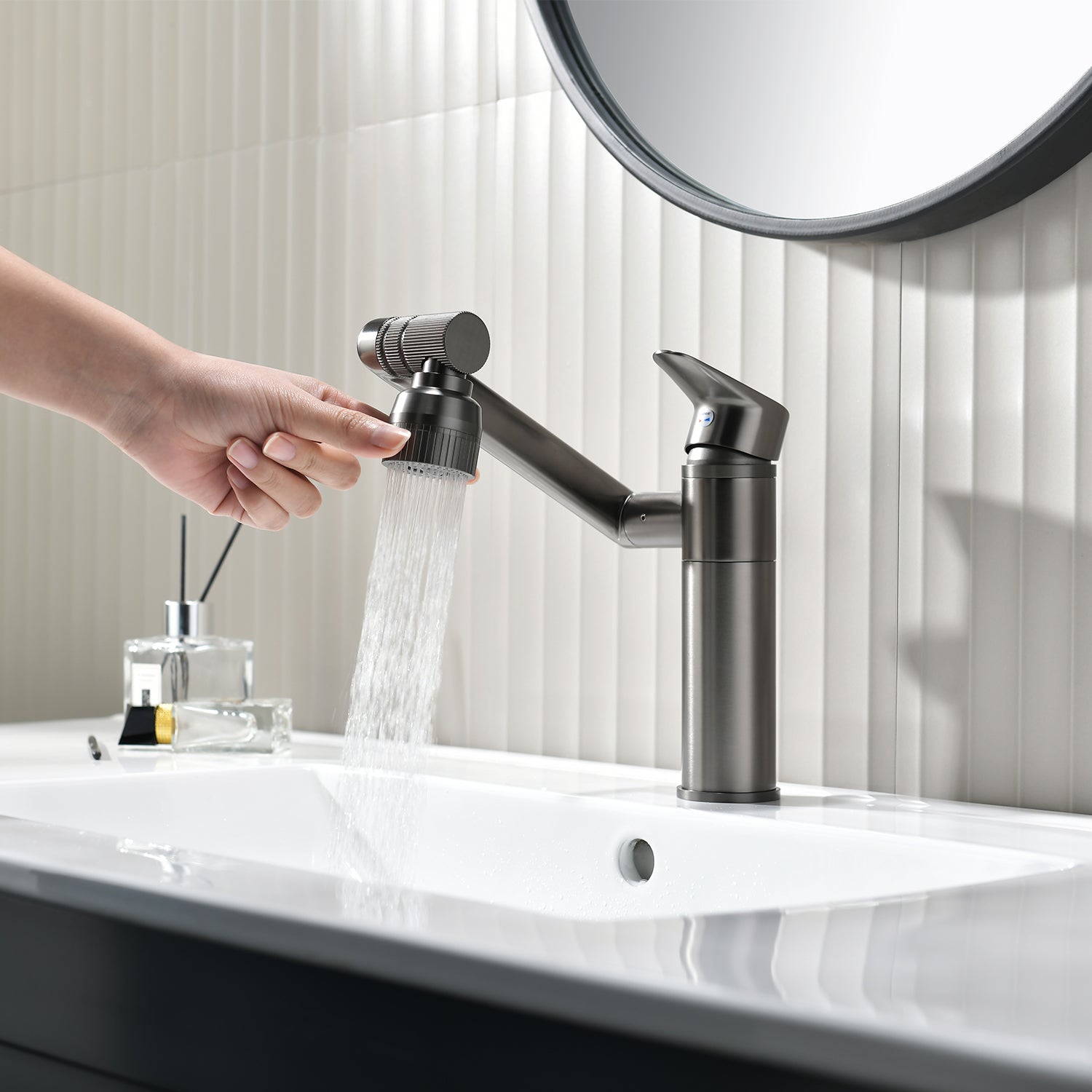 Lefton Single-Hole Rotatable Multi-Derectional Waterfall Faucet-BF2202