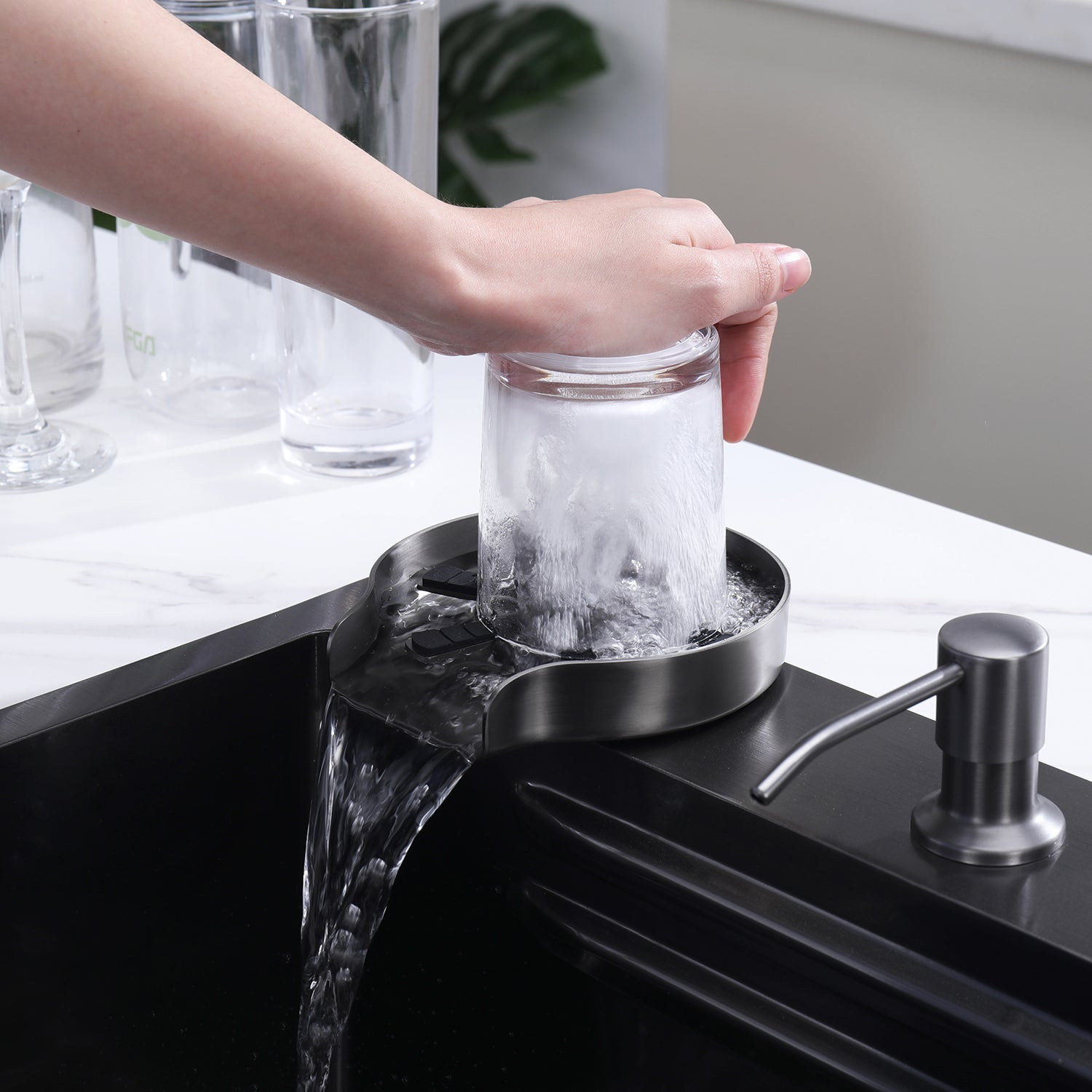 Lefton Countertop Glass Rinser For Home / Cafe / Bar / Restaurant KFR2202 - Kitchen Accessories - Lefton Home