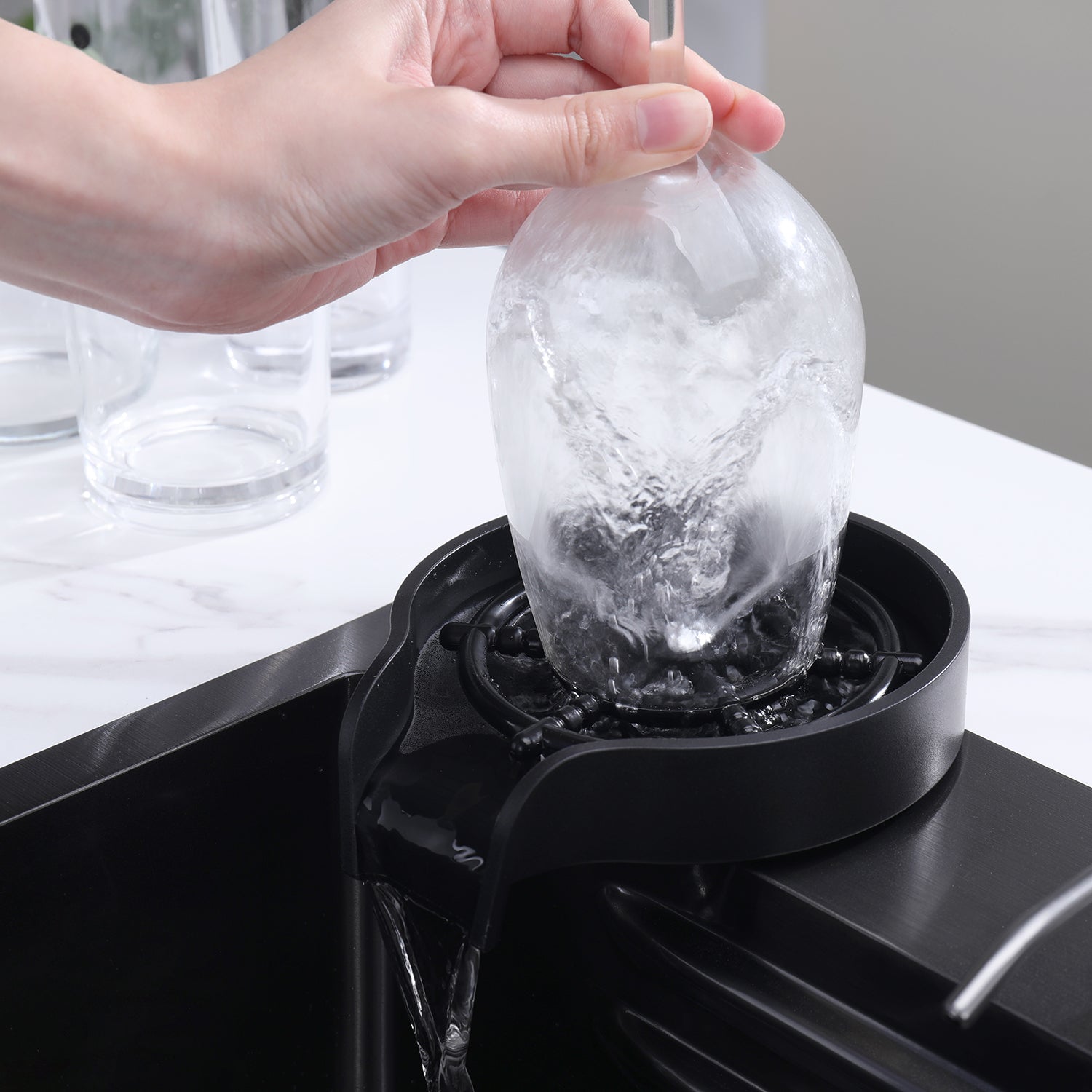 Lefton Countertop Sink Glass Rinser For Home / Cafe / Bar / Restaurant KFR2201