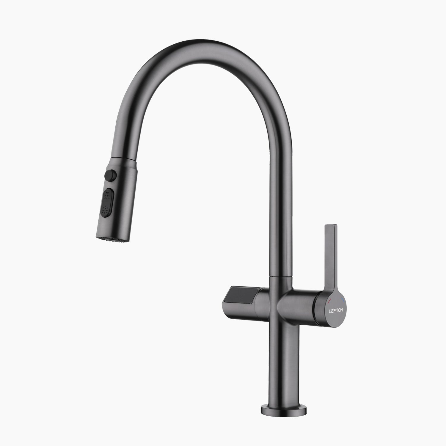 Lefton Automatic Sensor & Pull-Down Kitchen Faucet with Temperature Display-KF2206 -Kitchen Faucets- Lefton Home