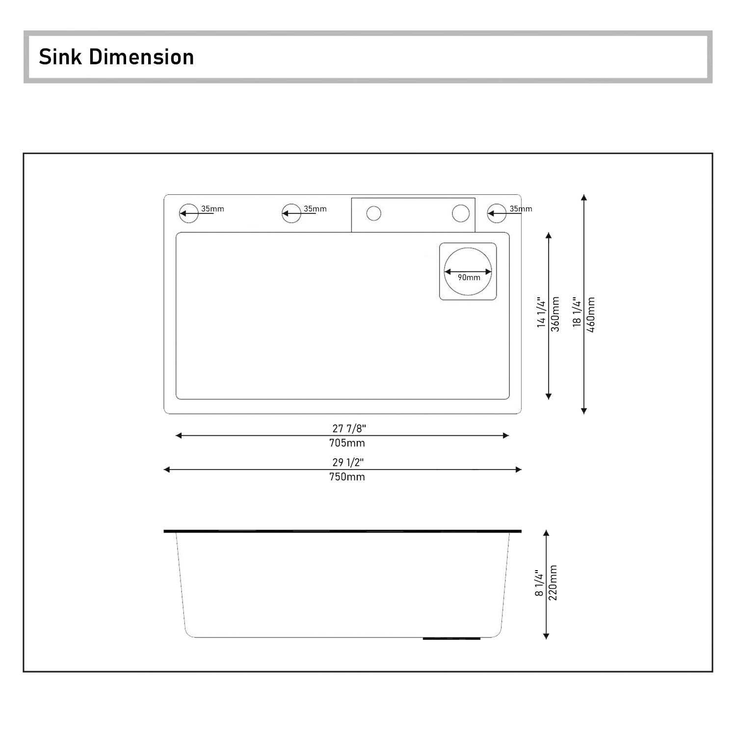 Lefton Single Bowl Workstation Kitchen Sink Set with Waterfall Faucet-KS2203 -Kitchen Sinks- Lefton Home