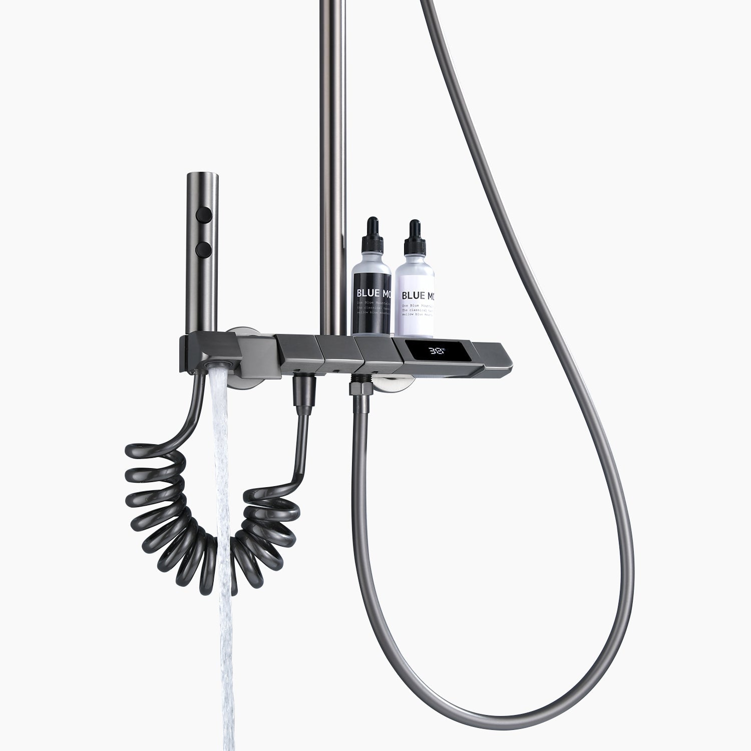 Lefton Thermostatic Shower System with Temperature Display and 4 Water Outlet Modes-SST2202 -Shower Systems- Lefton Home